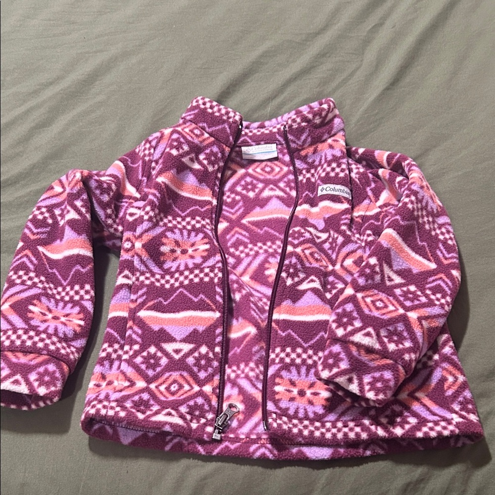 Columbia Kids' Purple and Pink Patterned Jacket